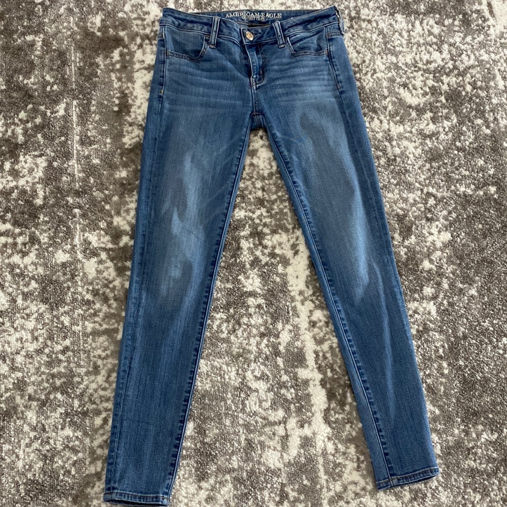 American Eagle super stretch super low jegging, Sz 4